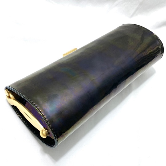 JIMMY CHOO Patent Leather Tube Clutch - Picture 4 of 17